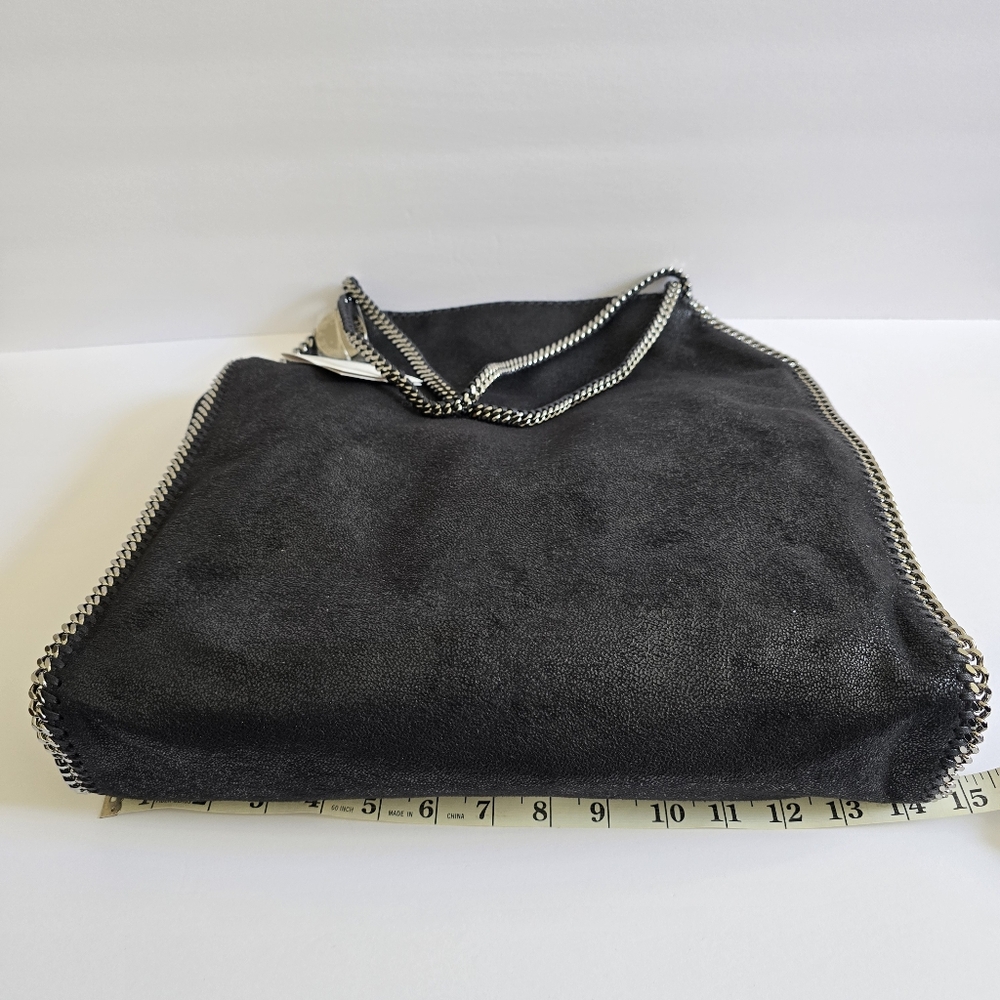 Stella McCartney Shaggy Deer Falabella Large Tote Bag Black - Picture 8 of 11